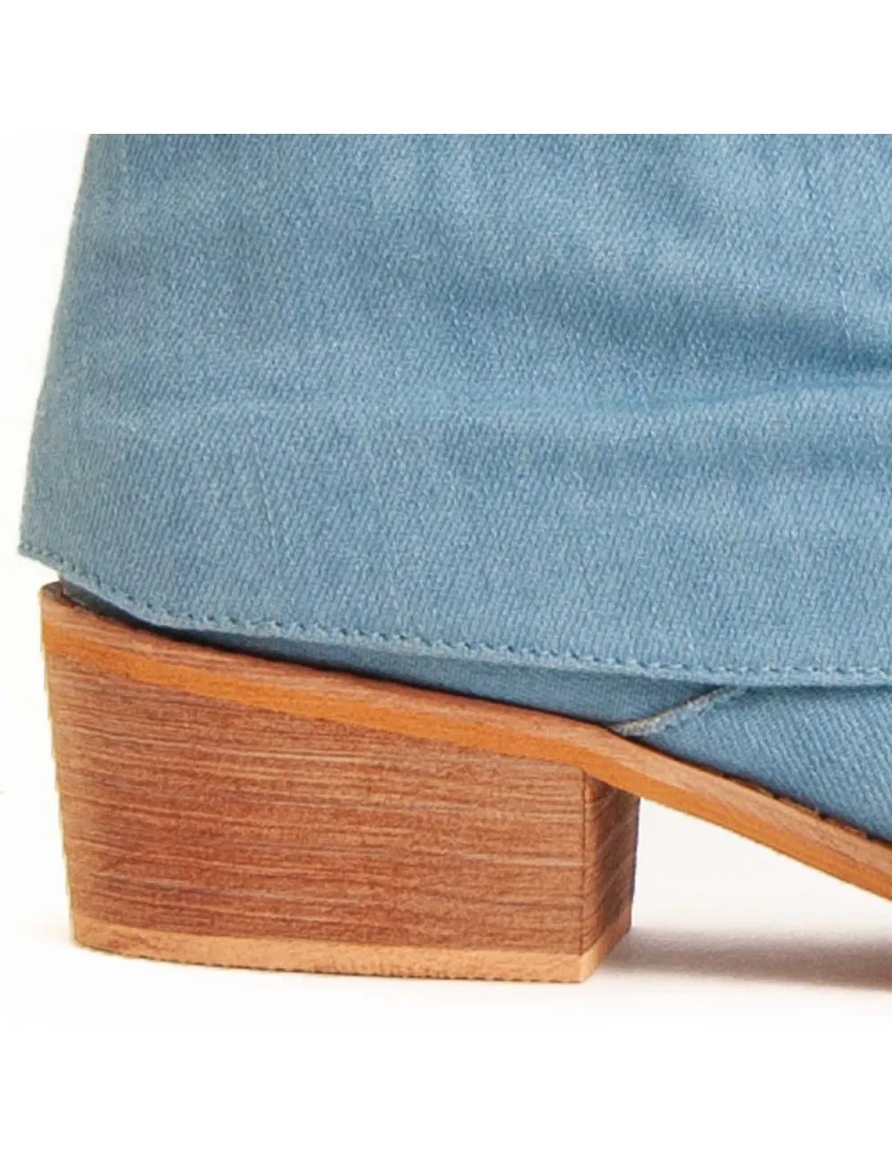 Botín De Tacón Para Mujer.  Montevita  Bottivita38  94020 Azul