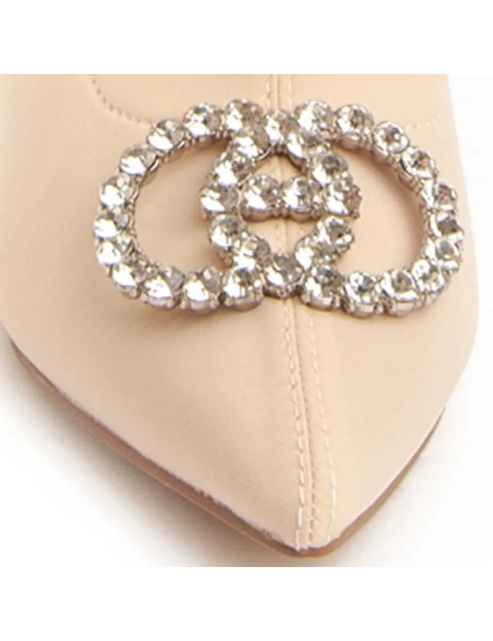 Botín De Tacón Para Mujer.  Montevita  Bottivita47  94034 Beige