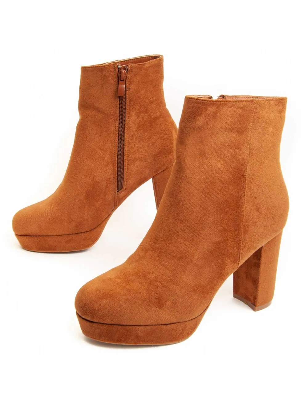 Botín De Tacón Para Mujer.  Montevita  Bottivita48  94044 Marrón
