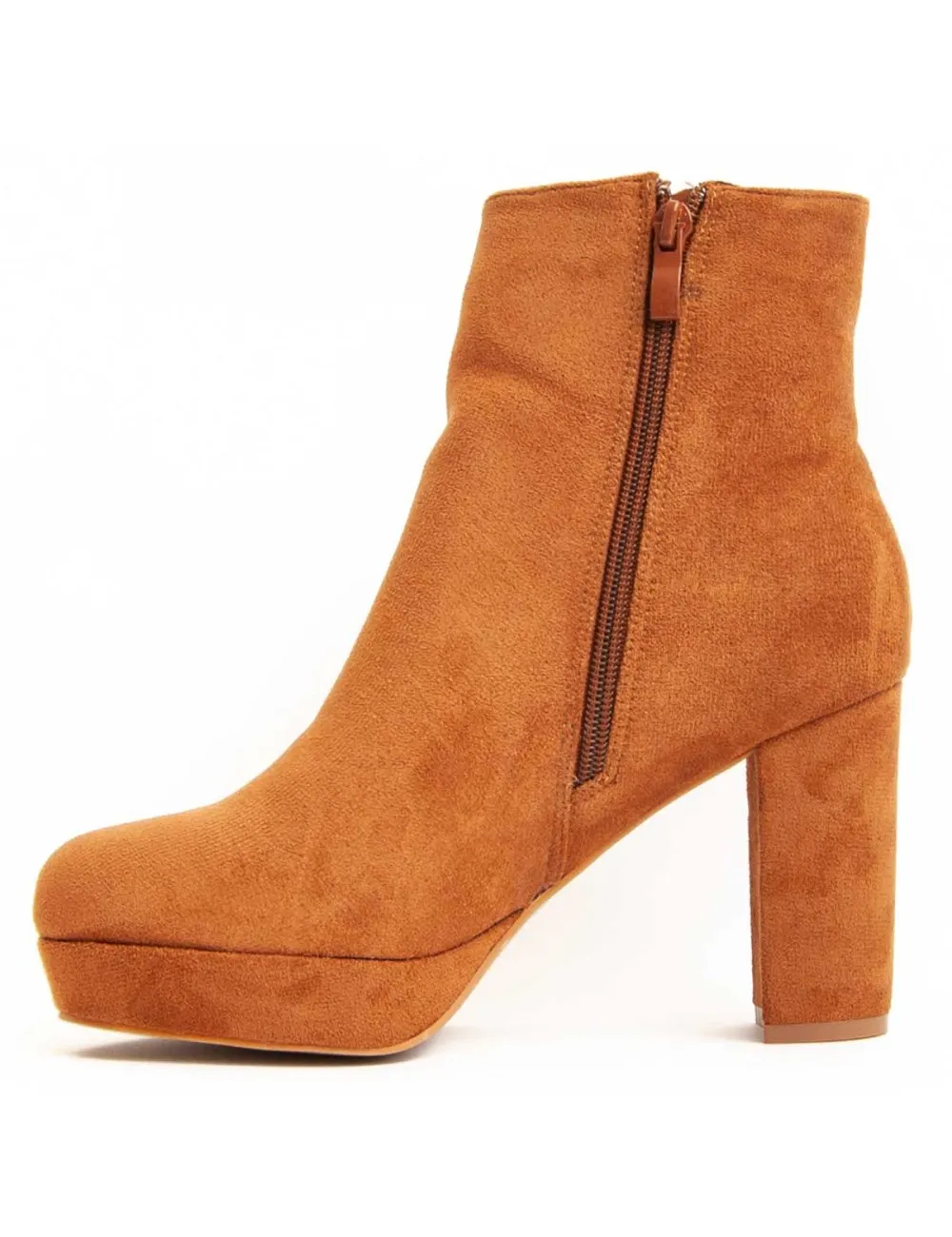 Botín De Tacón Para Mujer.  Montevita  Bottivita48  94044 Marrón
