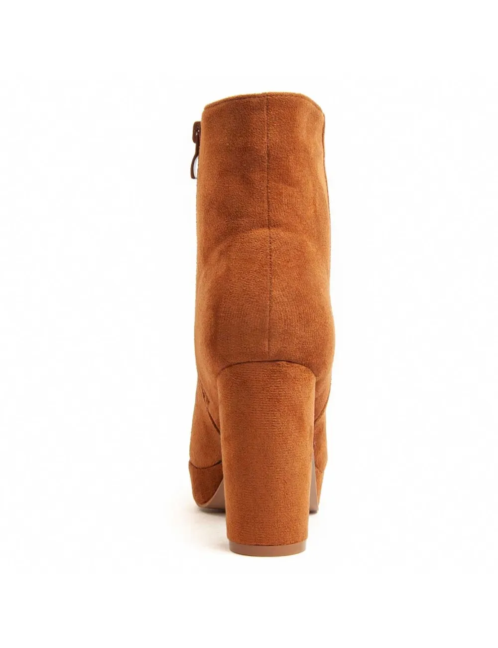 Botín De Tacón Para Mujer.  Montevita  Bottivita48  94044 Marrón