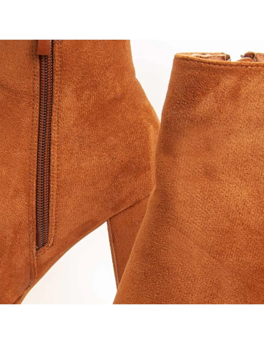 Botín De Tacón Para Mujer.  Montevita  Bottivita48  94044 Marrón