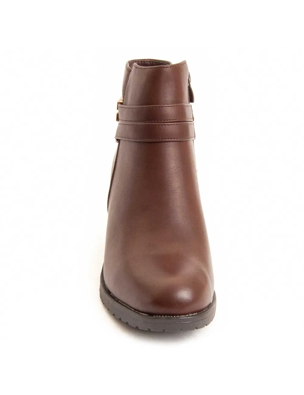 Botín De Tacón Para Mujer.  Montevita  Bottivita61  95813 Marrón