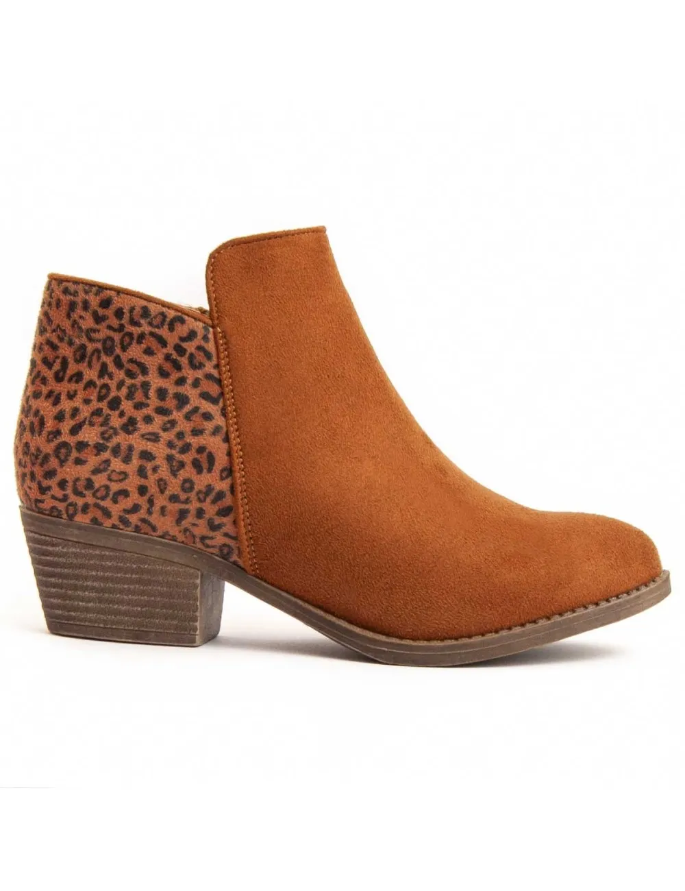 Botín De Tacón Para Mujer.  Montevita  Bottivita74  95828 Marrón
