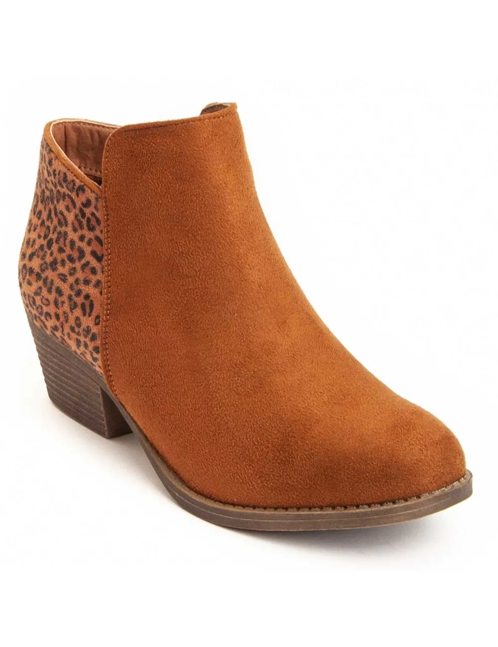 Botín De Tacón Para Mujer.  Montevita  Bottivita74  95828 Marrón