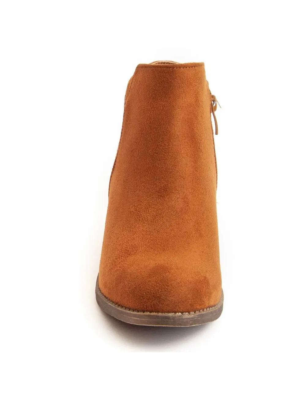 Botín De Tacón Para Mujer.  Montevita  Bottivita74  95828 Marrón