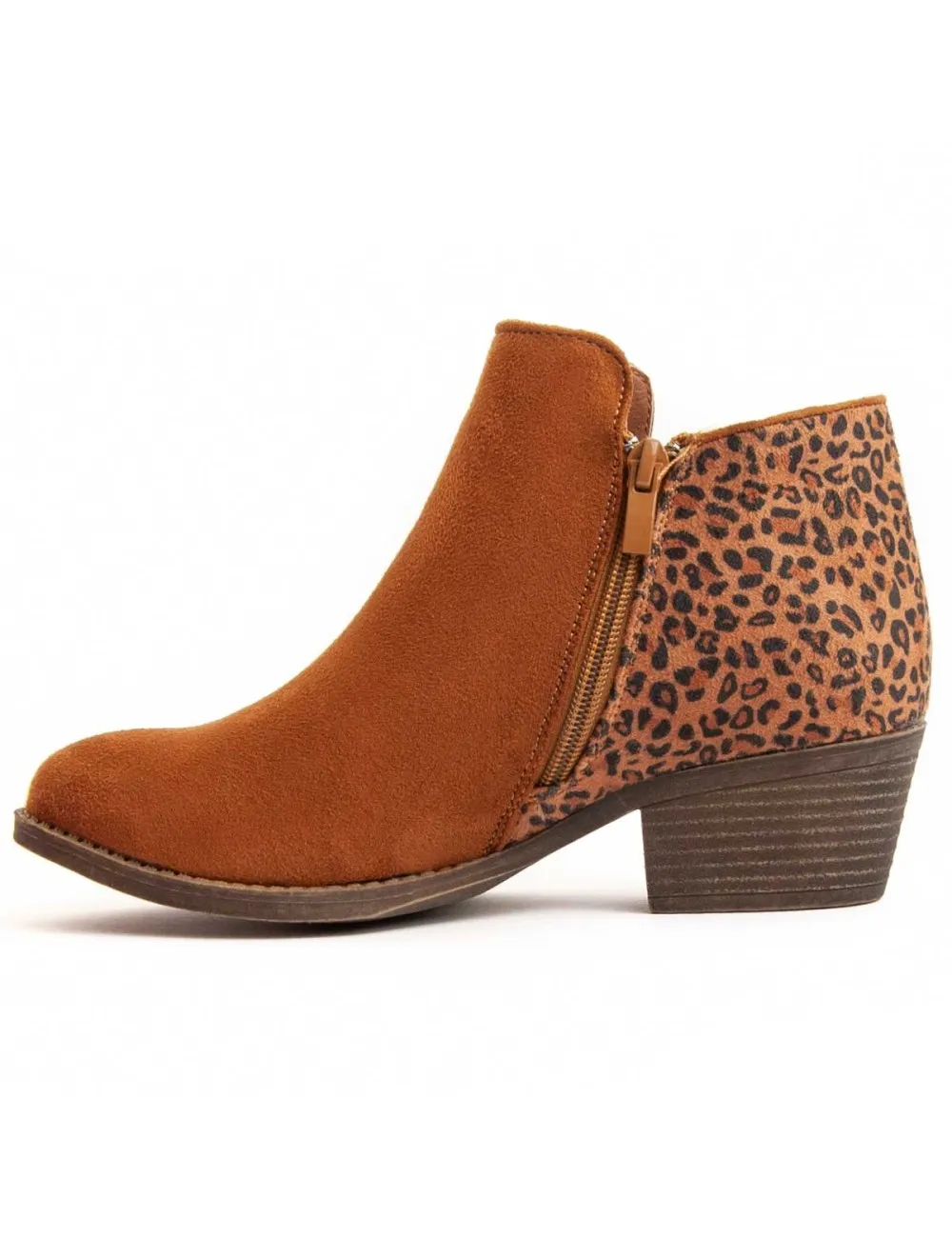 Botín De Tacón Para Mujer.  Montevita  Bottivita74  95828 Marrón
