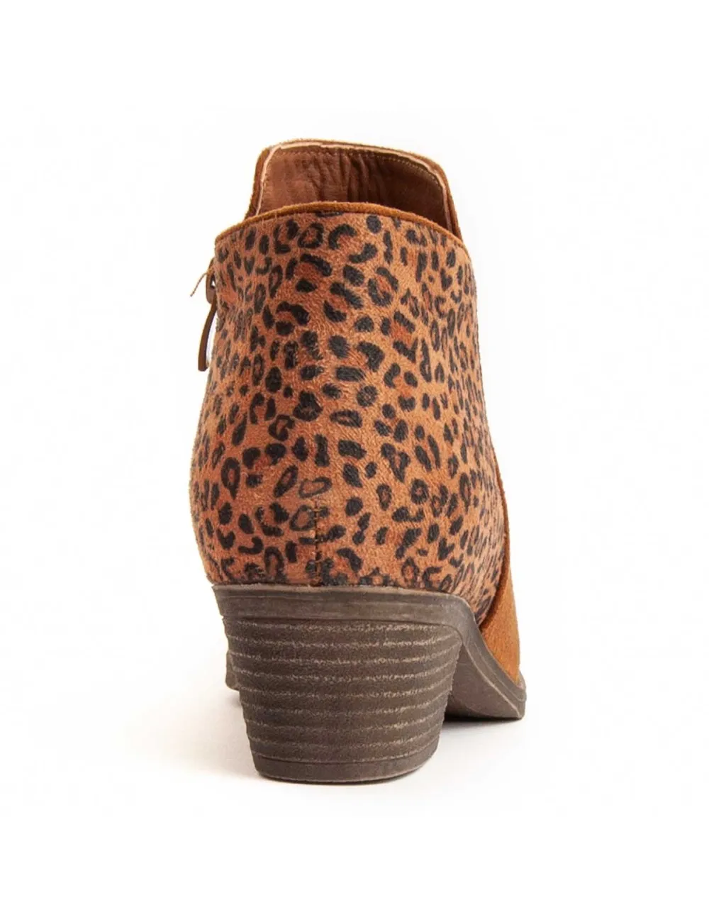 Botín De Tacón Para Mujer.  Montevita  Bottivita74  95828 Marrón
