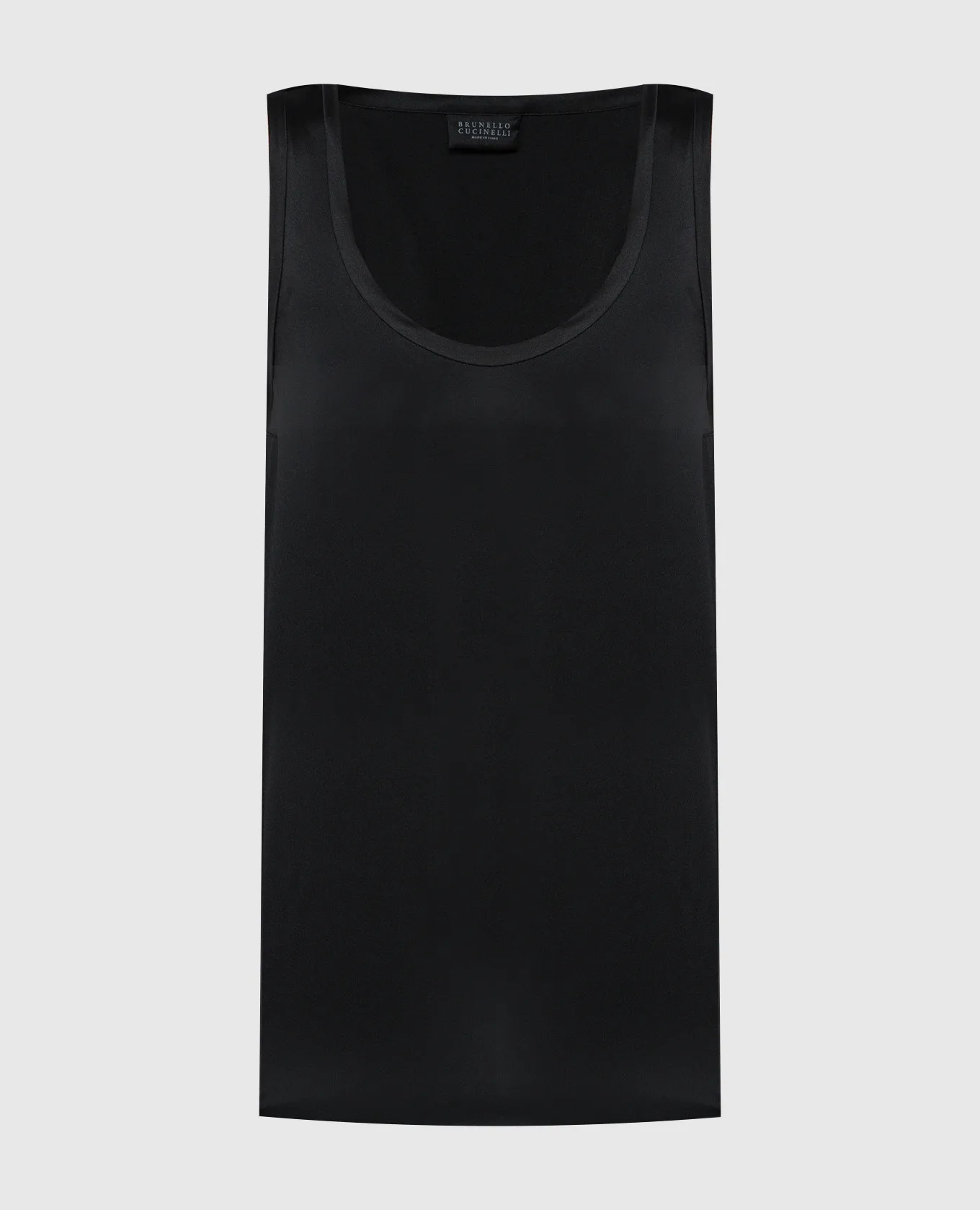 Brunello Cucinelli Black silk top