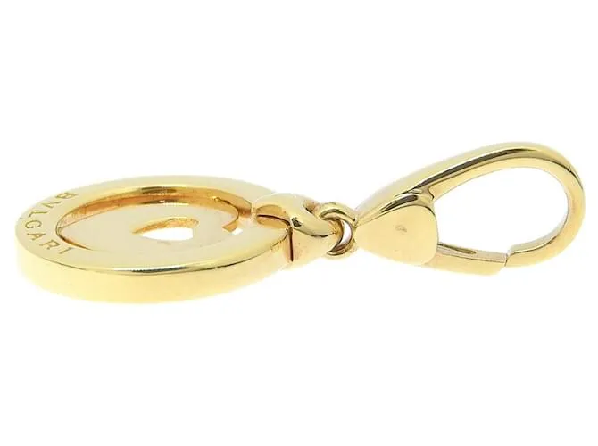 Bulgari Colgante Charm Corazón Tondo Bvlgari Beige Dorado 