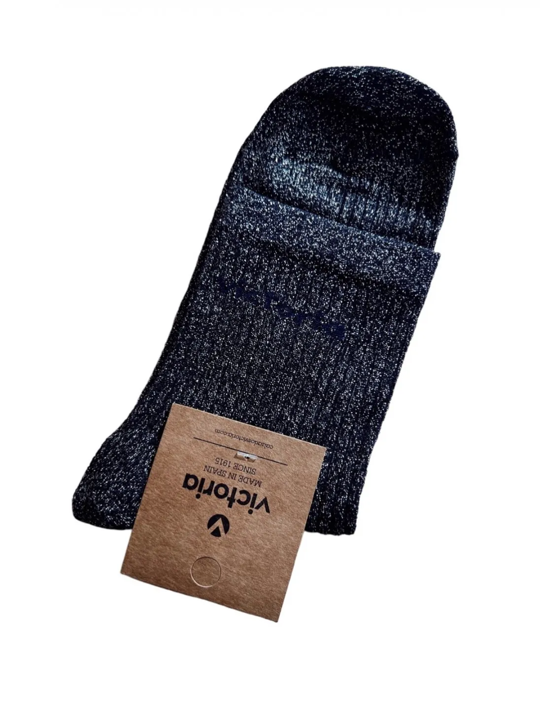 CALCETIN NAVY LUREX VICTORIA