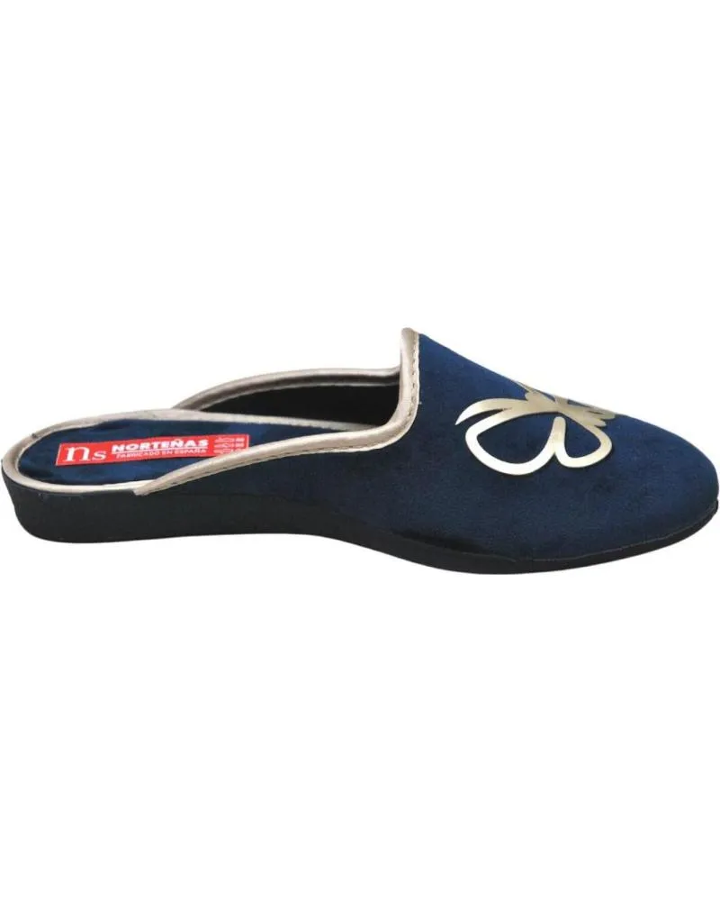 CALZADO DE CASA DE MUJER NORTEÑAS NORTENAS  ZAPATILLA CASA MUJER INVIERNO SLIPPERS PANTUF MARINO