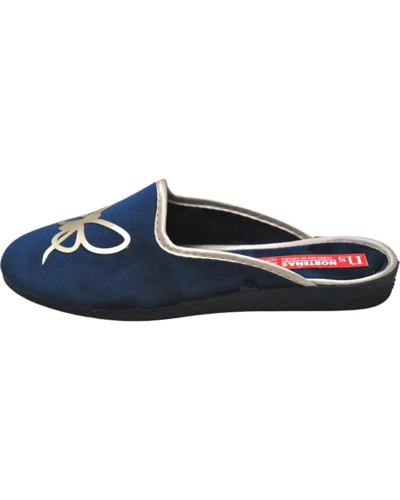 CALZADO DE CASA DE MUJER NORTEÑAS NORTENAS  ZAPATILLA CASA MUJER INVIERNO SLIPPERS PANTUF MARINO