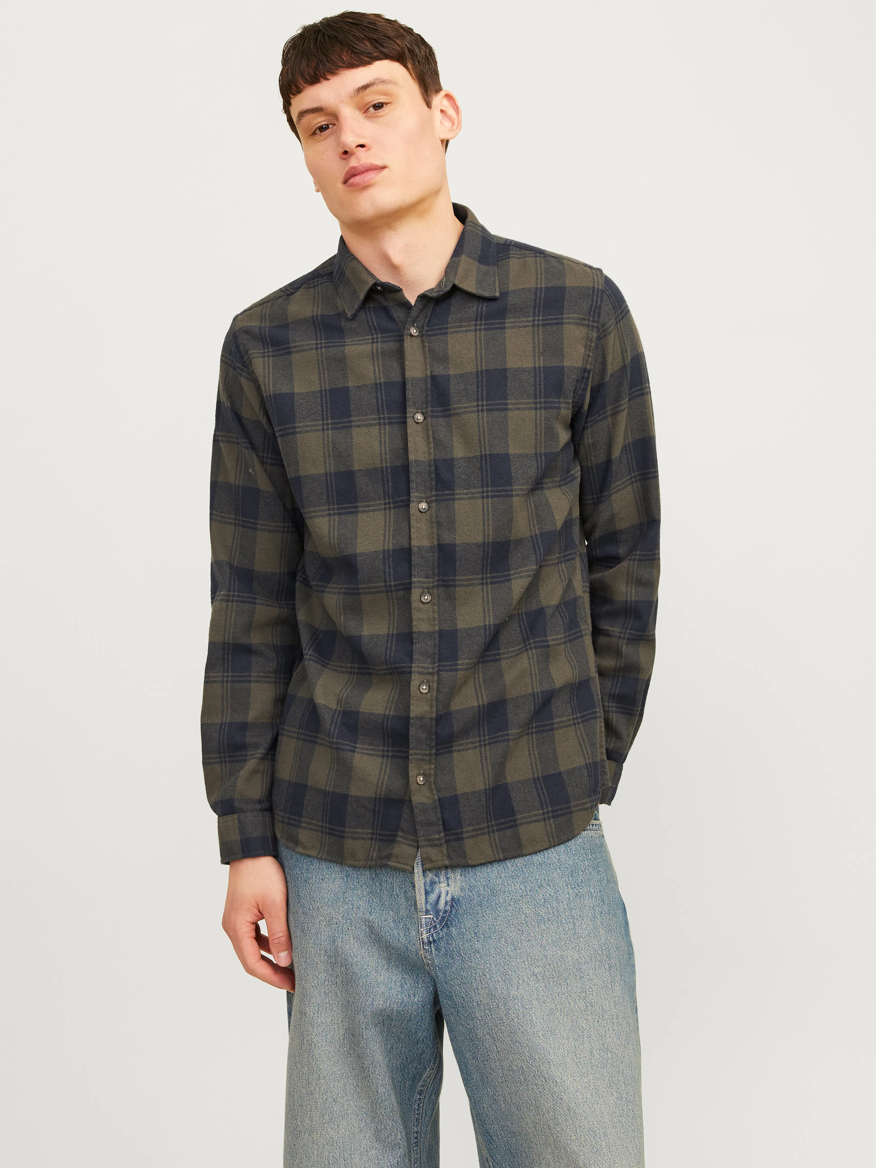 Camisa Corte slim | Verde oscuro | Jack & Jones®