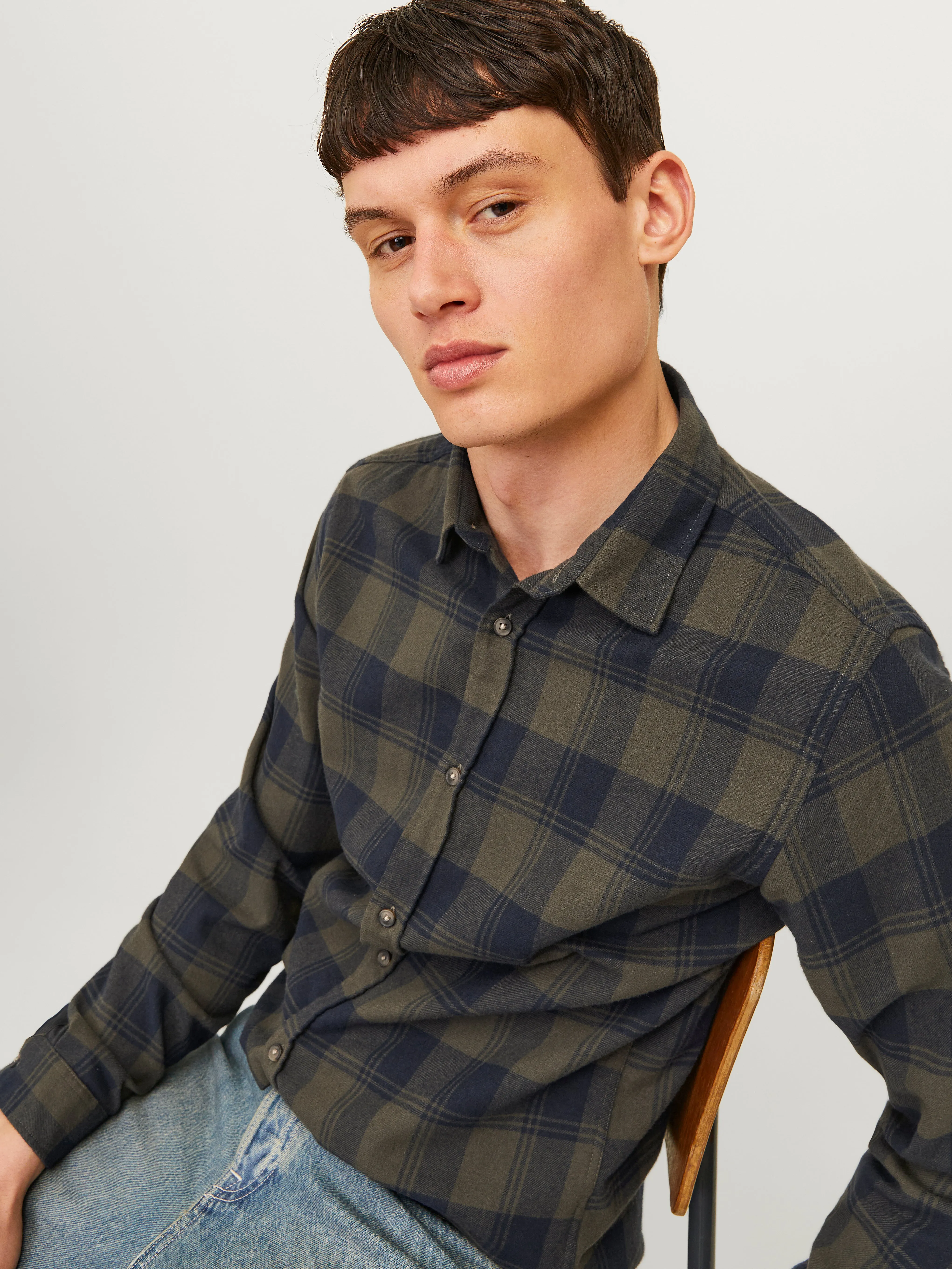 Camisa Corte slim | Verde oscuro | Jack & Jones®