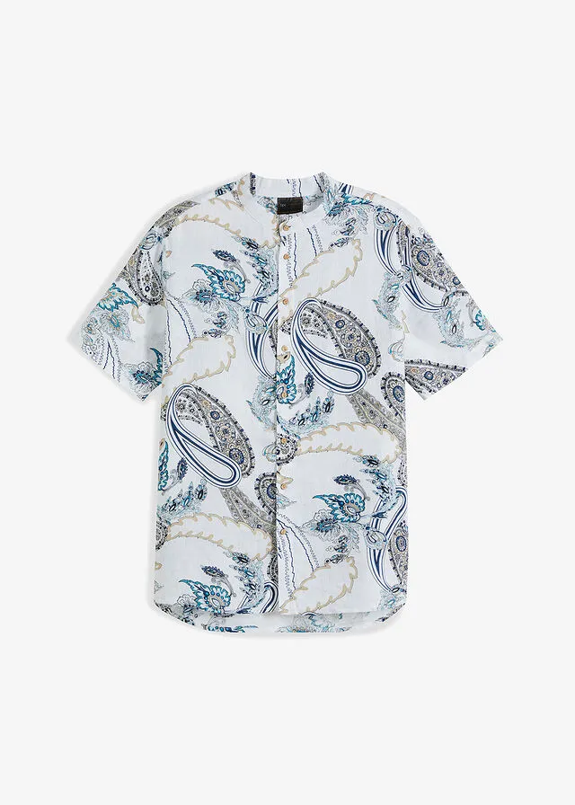 Camisa de manga corta Blanco lana