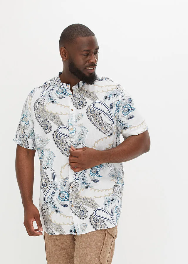 Camisa de manga corta Blanco lana