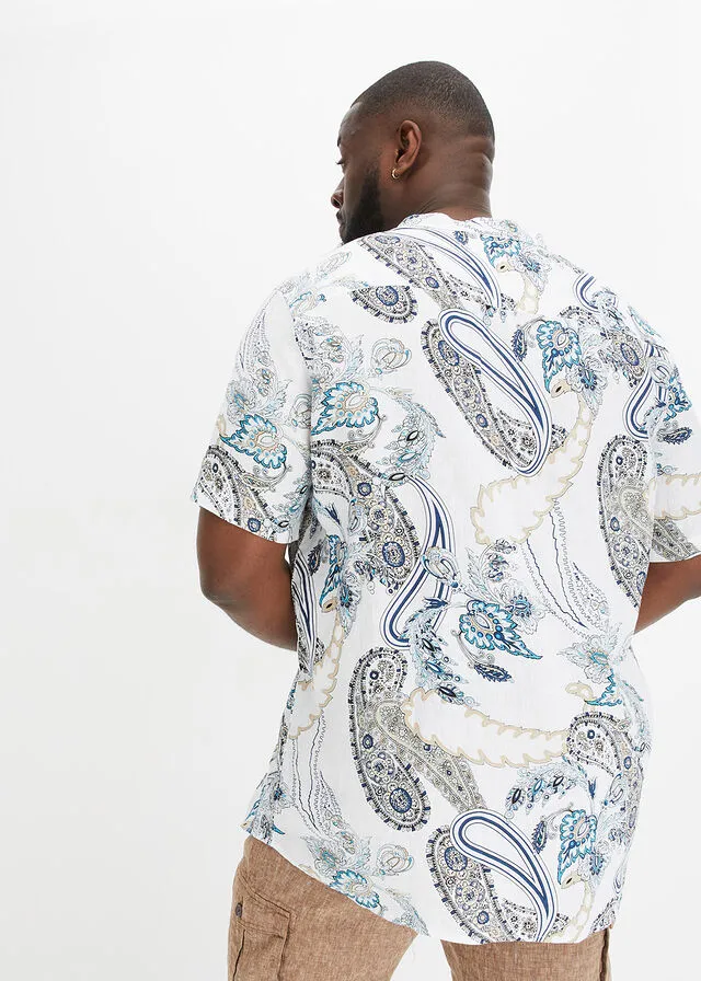 Camisa de manga corta Blanco lana