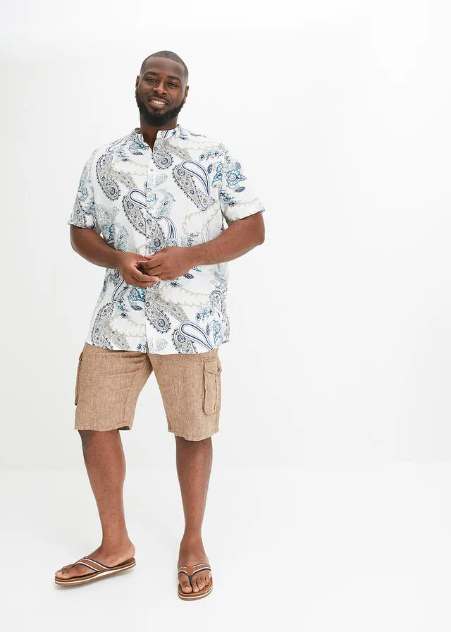 Camisa de manga corta Blanco lana