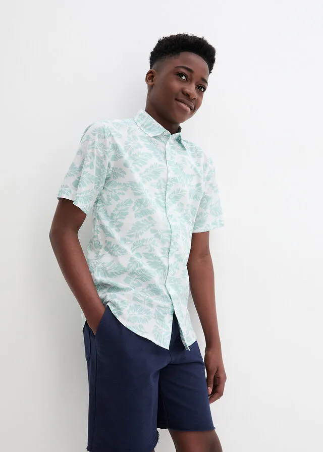 Camisa de manga corta Blanco