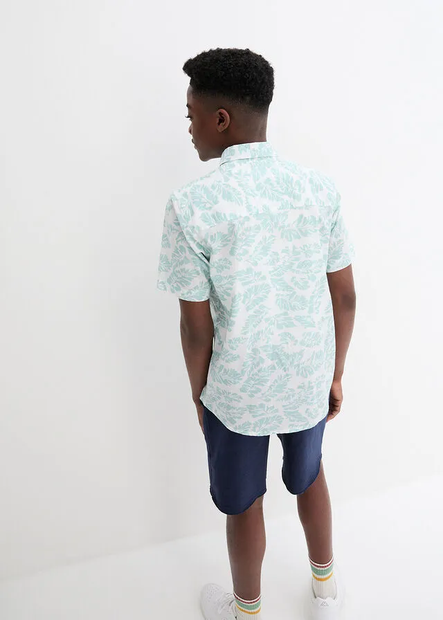 Camisa de manga corta Blanco