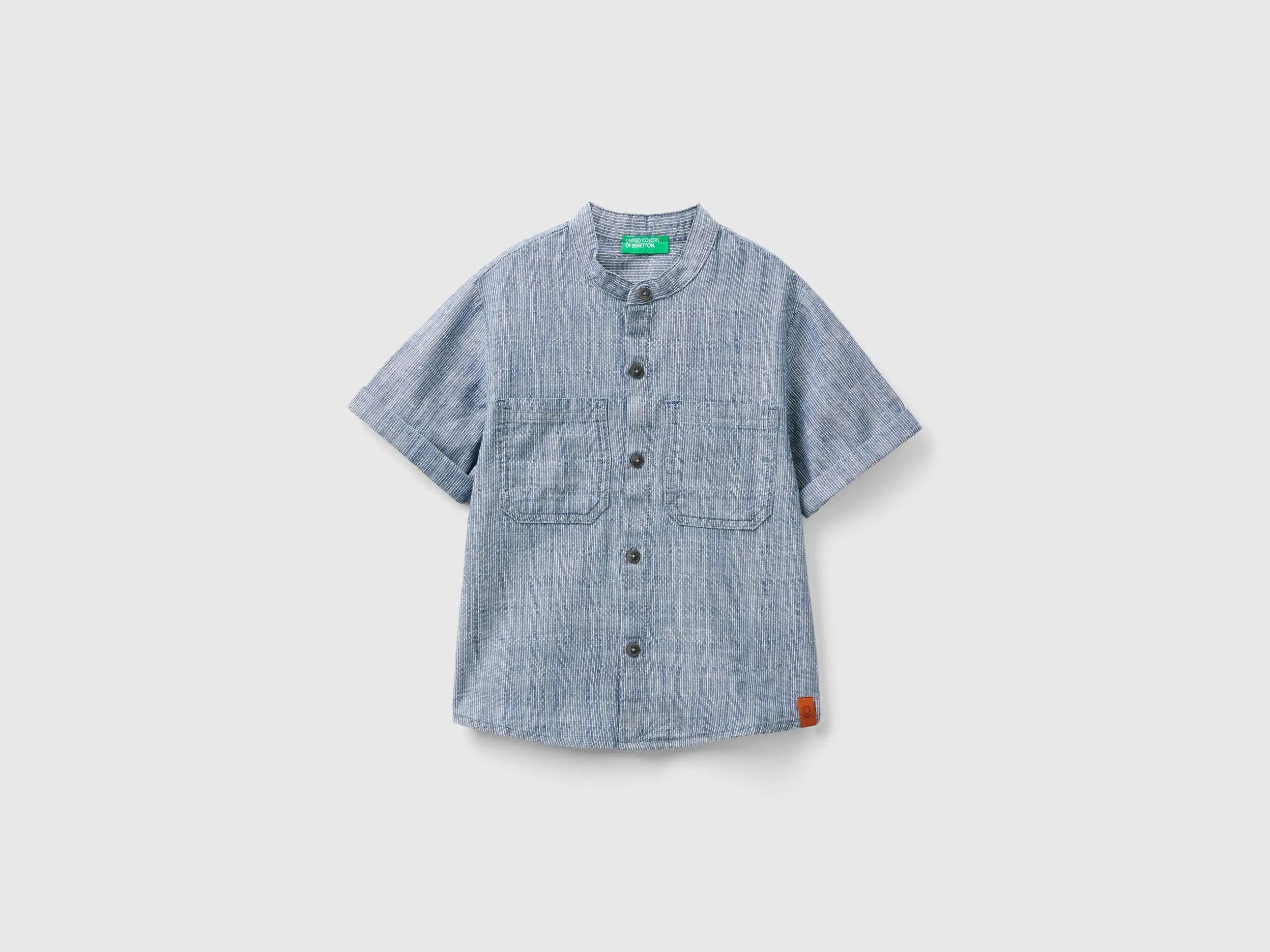 Camisa de rayas de cambray