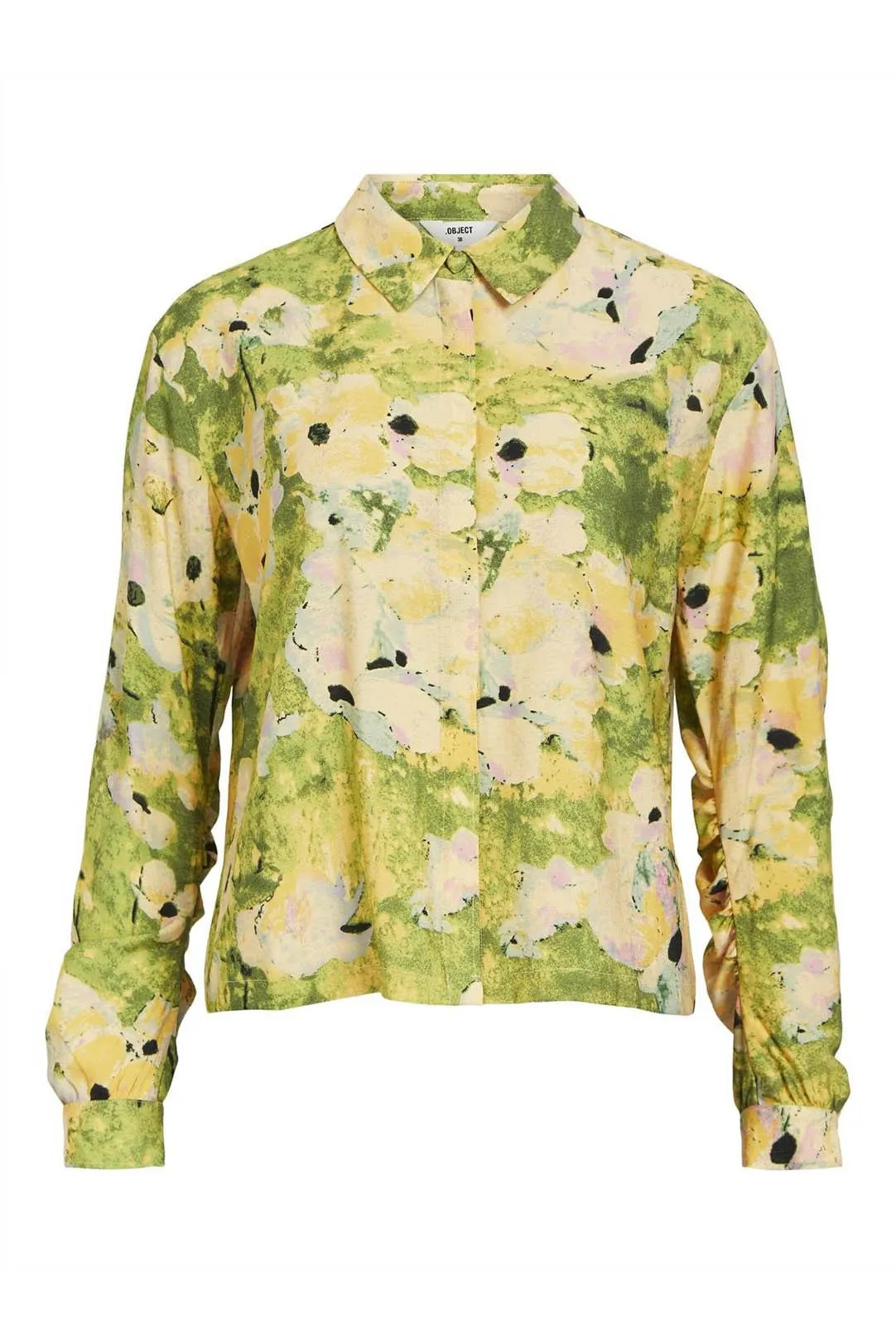 CAMISA ESTAMPADA OBJLACE AMARILLO