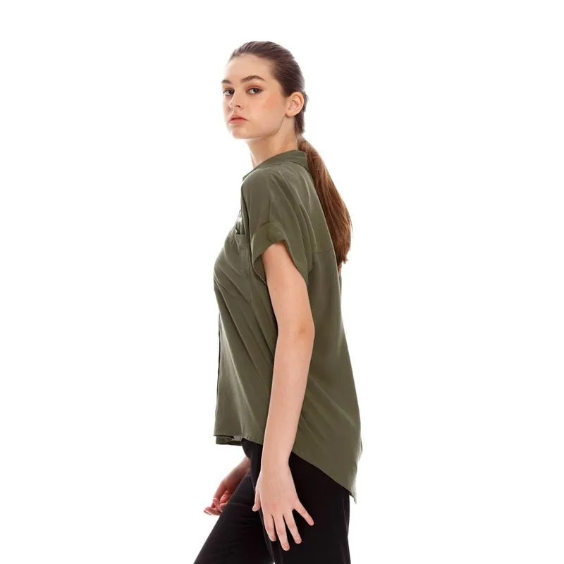 Camisa Manga Corta Para Mujer Girbaud