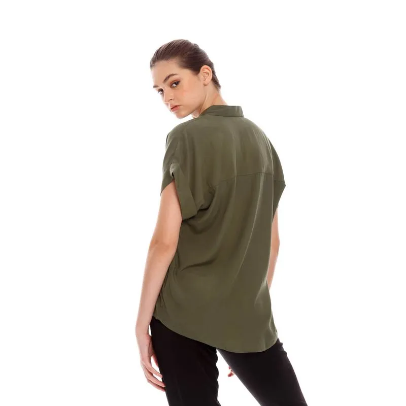 Camisa Manga Corta Para Mujer Girbaud