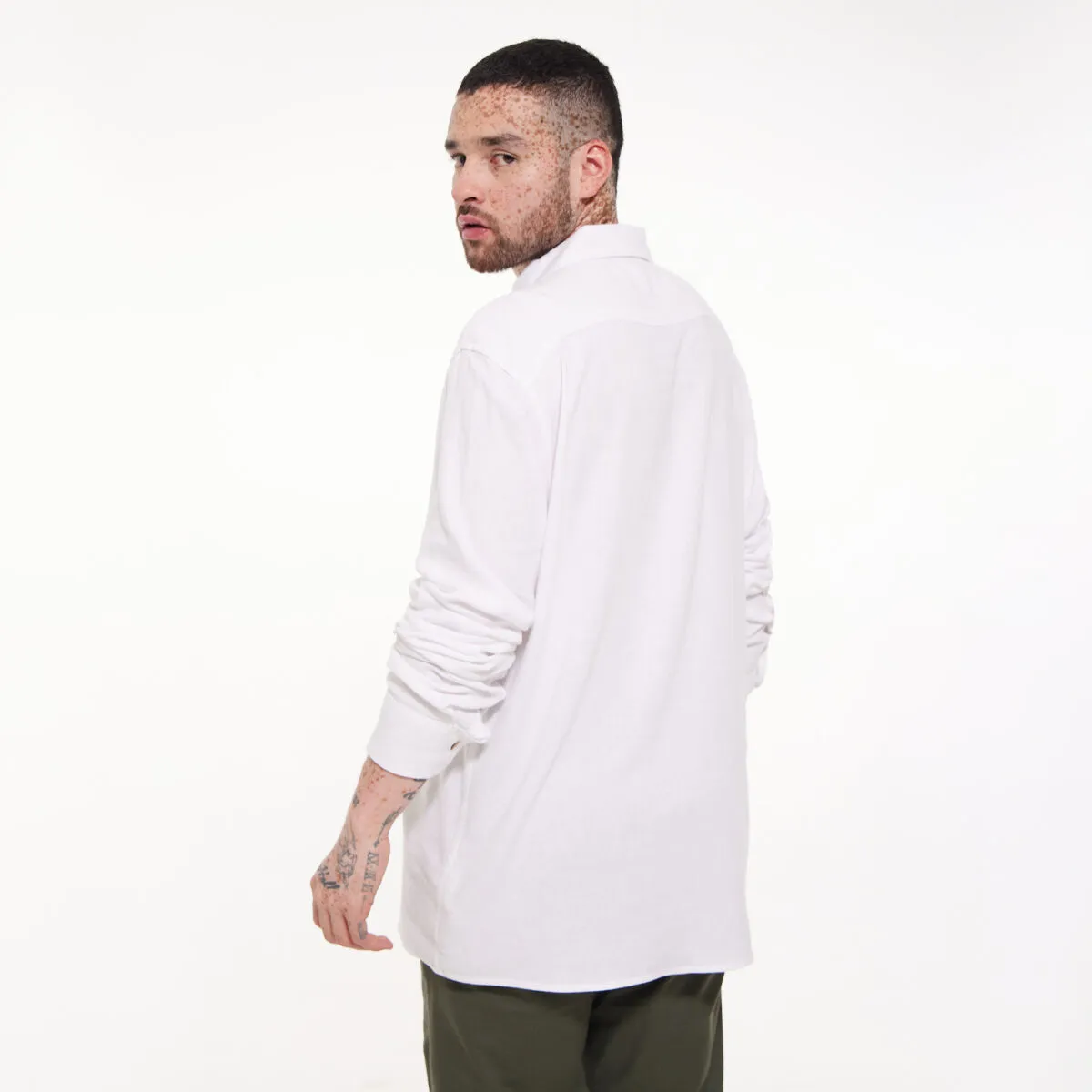 Camisa Manga Larga Con Pechera