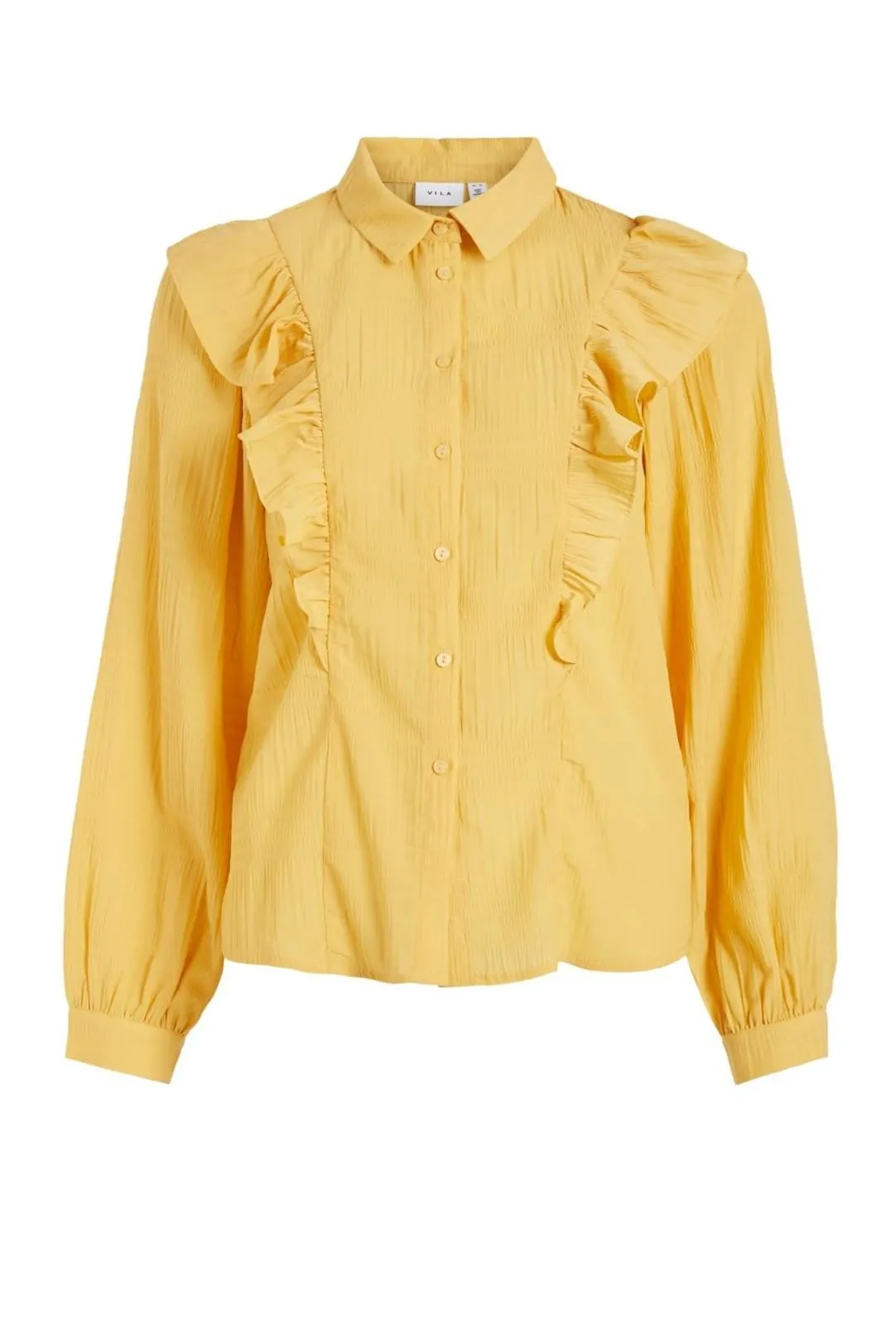 Camisa manga larga Visalana amarillo