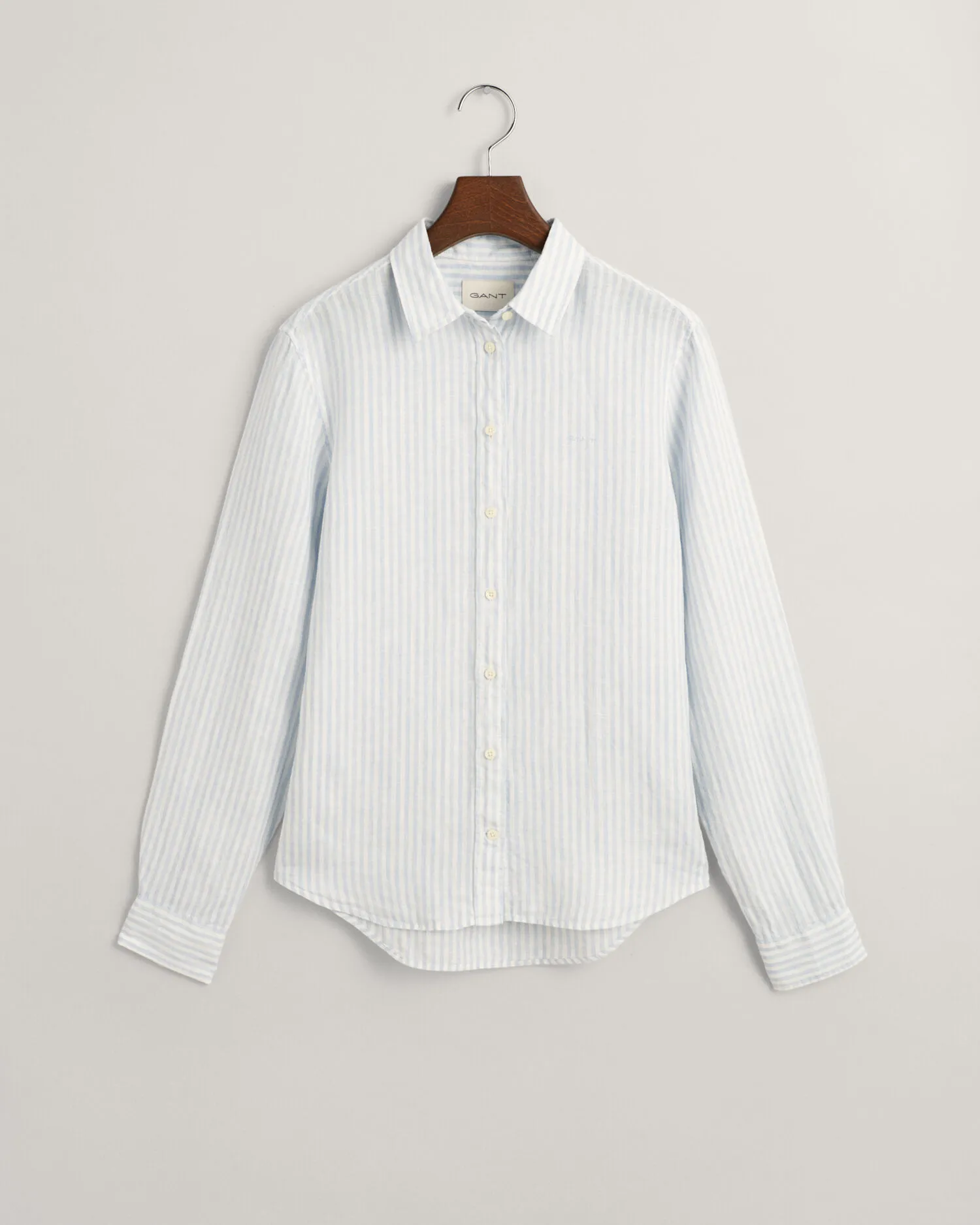 Camisa Regular Fit de lino a rayas