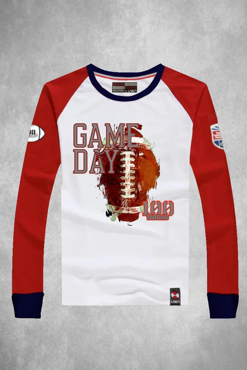 CAMISETA 100 YARDAS DAY BLANCA  ROJA