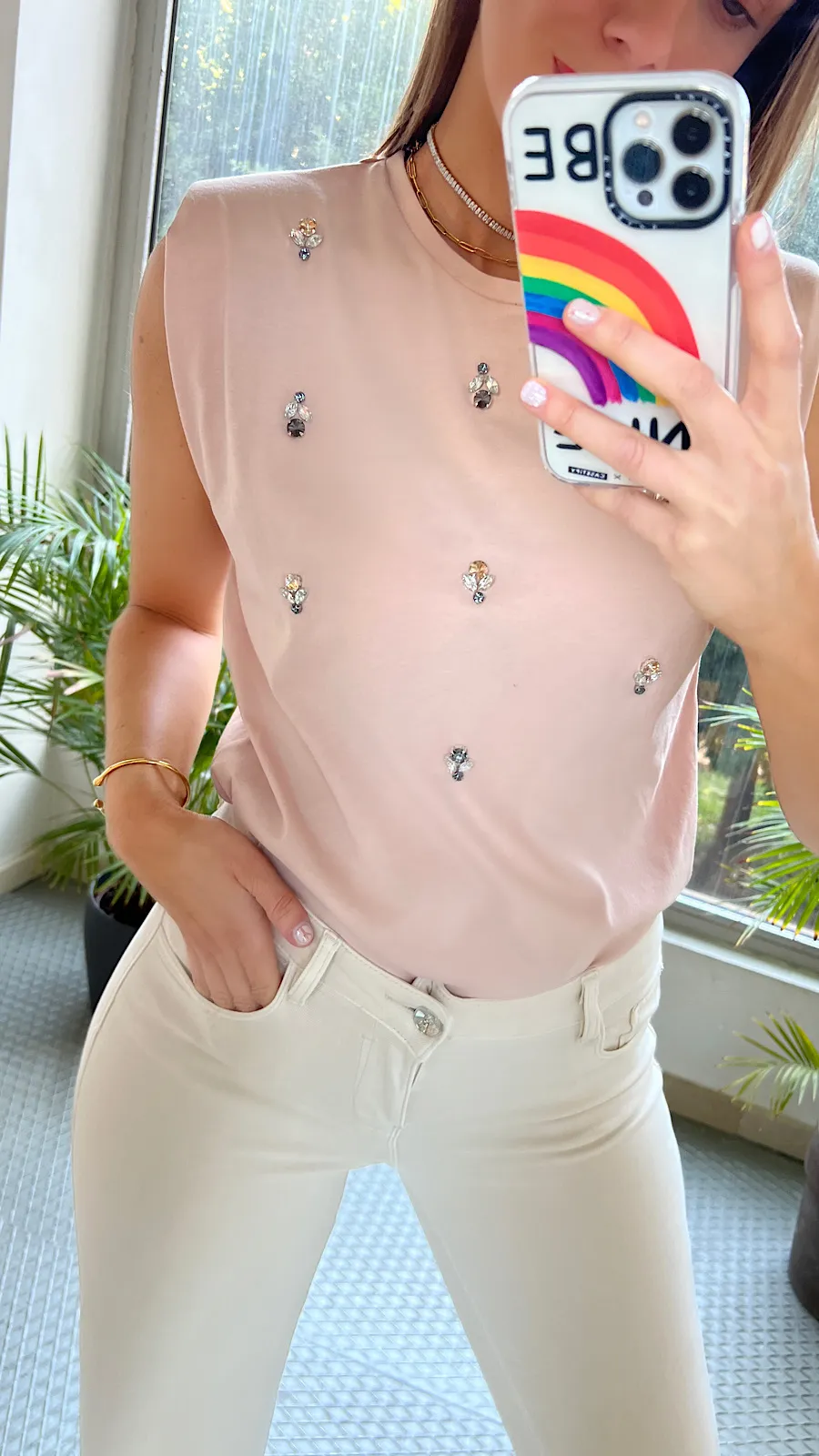Camiseta Algodón Nude Joya