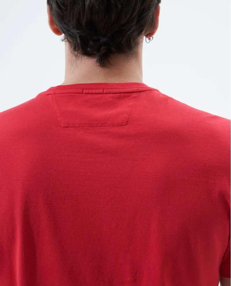 Camiseta con cuello en rib para hombre