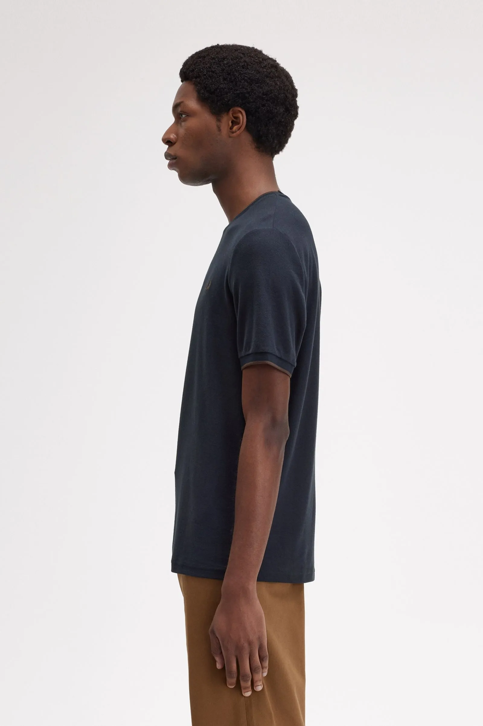 Camiseta de crepé de piqué
