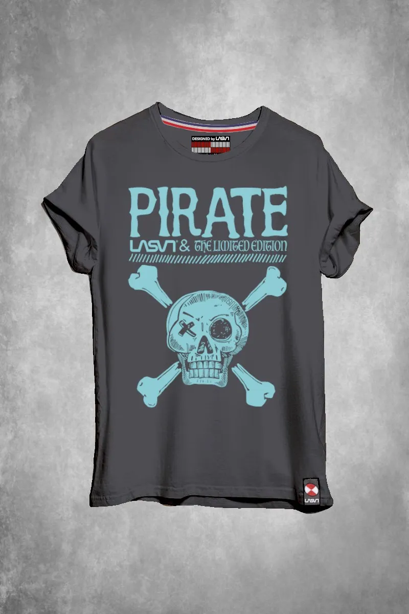 Camiseta de hombre WARS negra desgastada