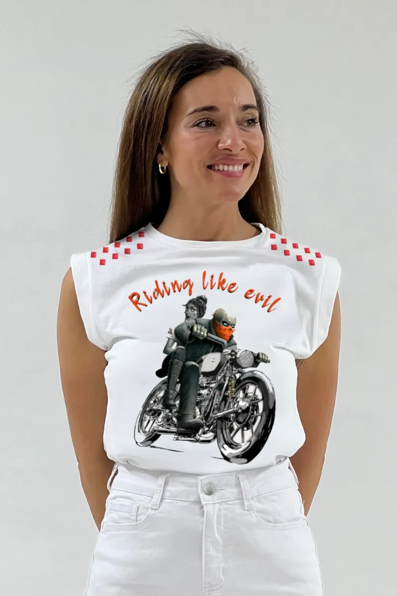 Camiseta de mujer TWO blanca