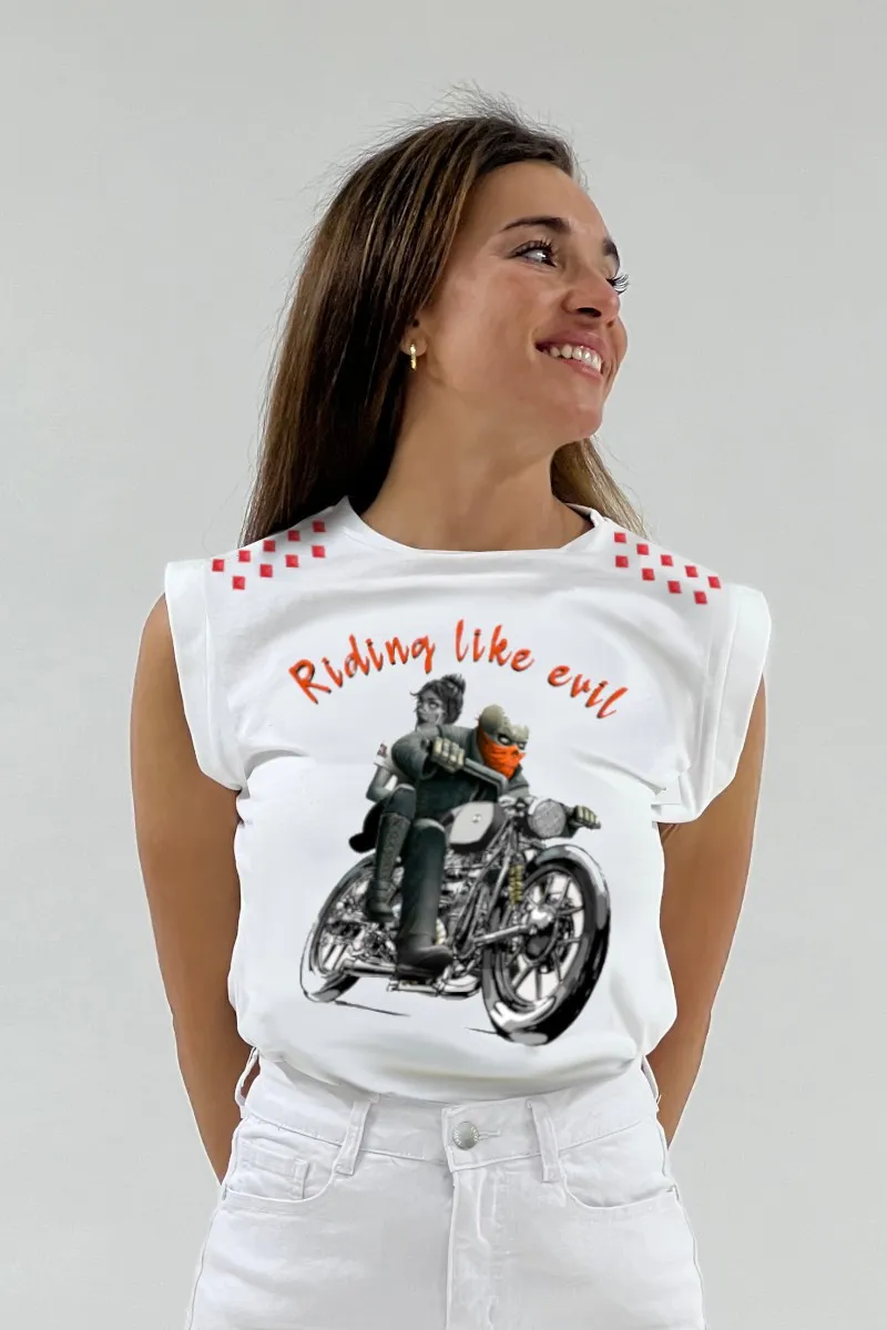 Camiseta de mujer TWO blanca