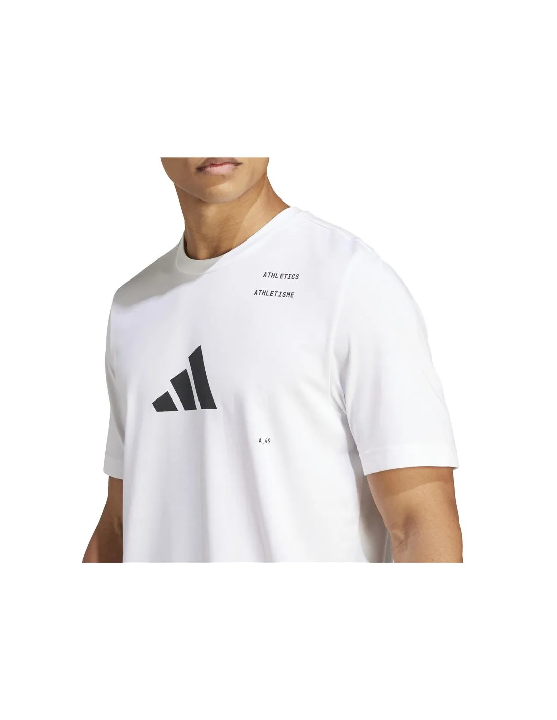 Camiseta de Running adidas Ath Cat G Hombre Blanco