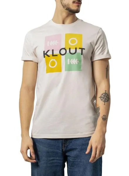 Camiseta Klout Puzzle Beige