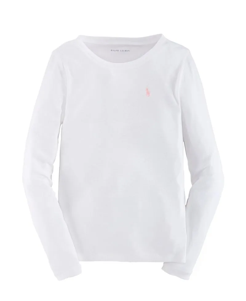 Camiseta Niña Polo Ralph Lauren Básica Blanca
