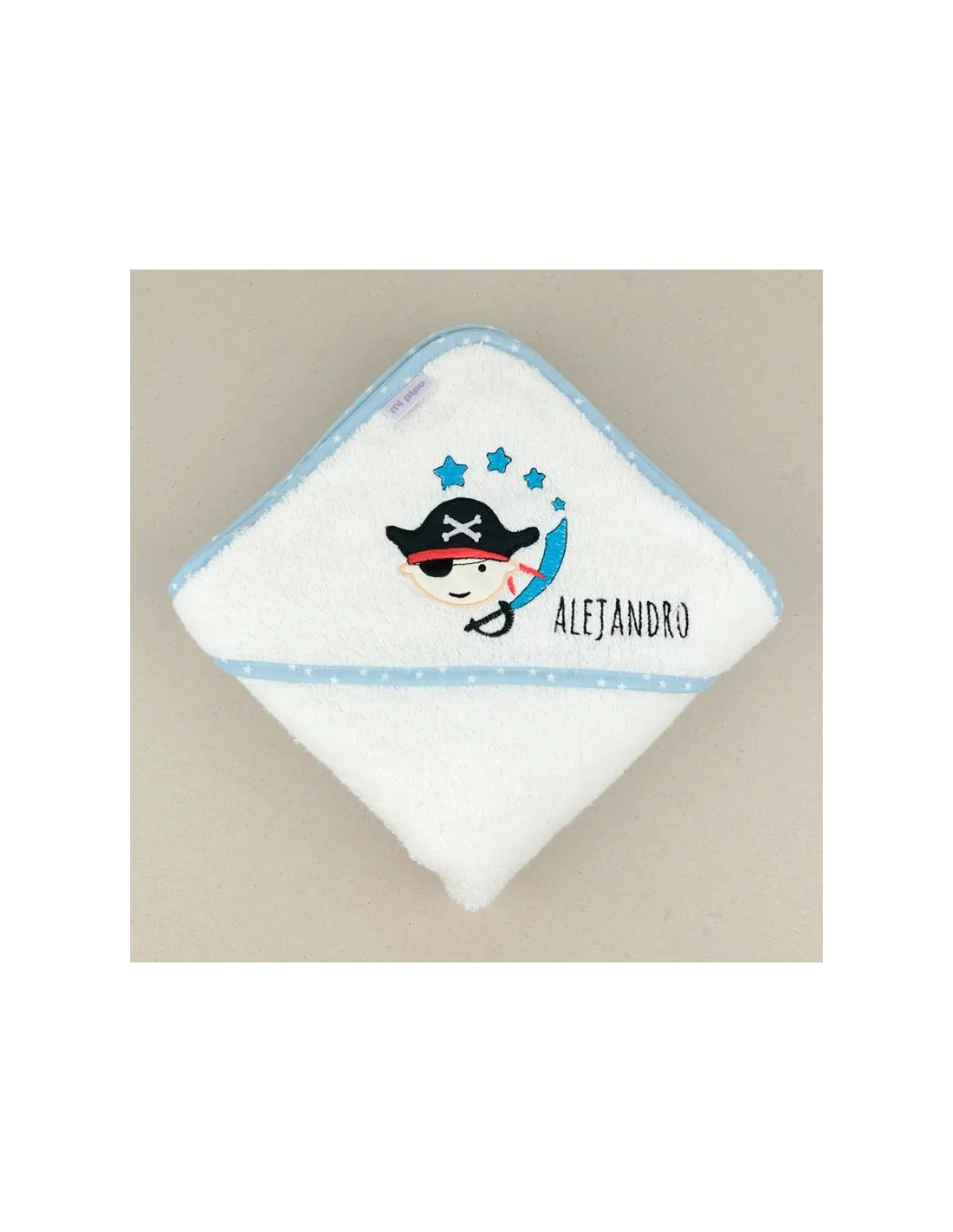 Capa de baño Pirata personalizada de Mi Pipo