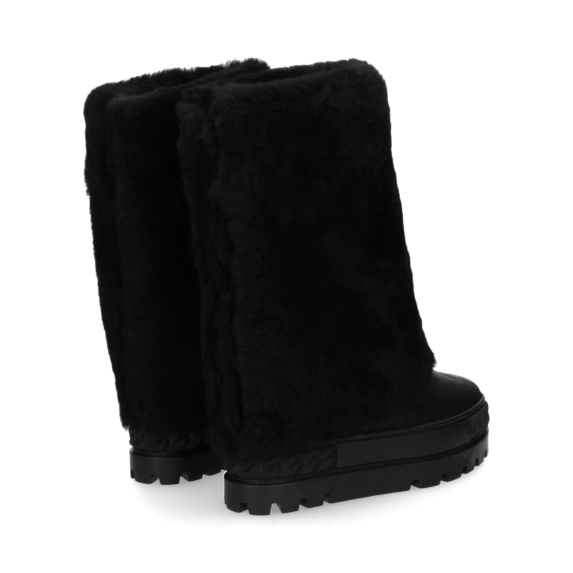 CASADEI Botas planas de Mujer NEGRO