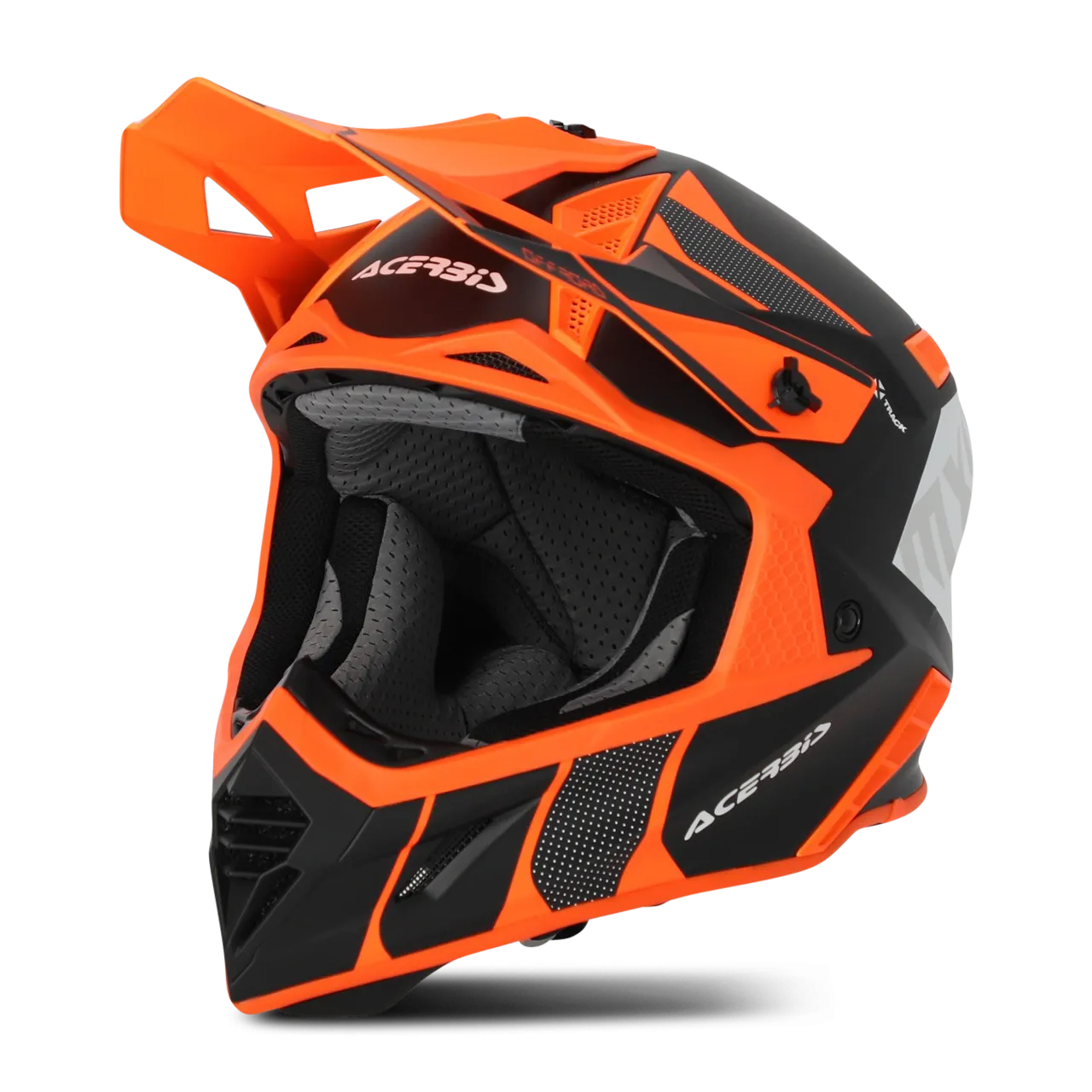 CASCO DE CROSS ACERBIS XTRACK NARANJA FLúORNEGRO 