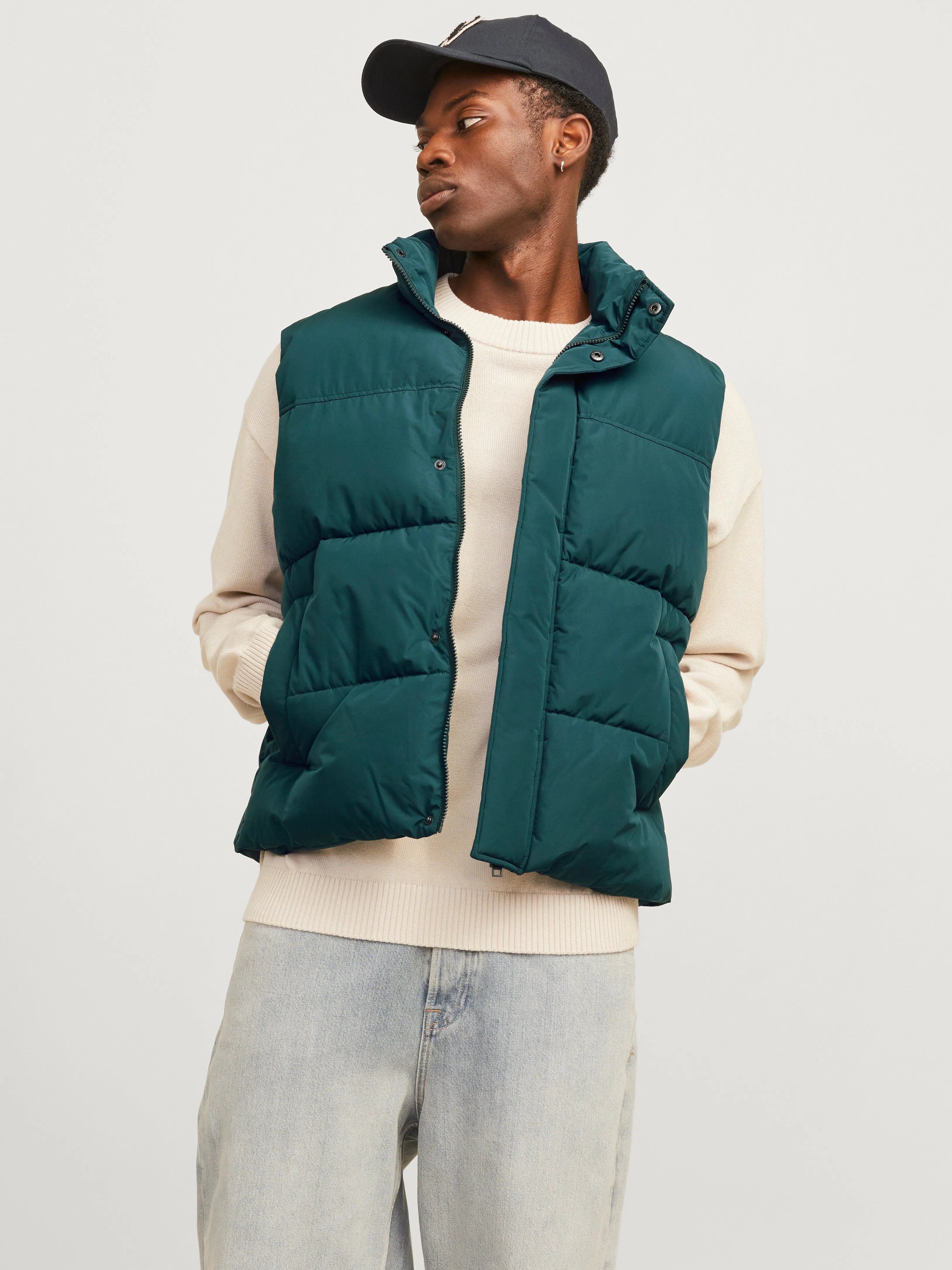 Chaleco acolchado | Verde intermedio | Jack & Jones®