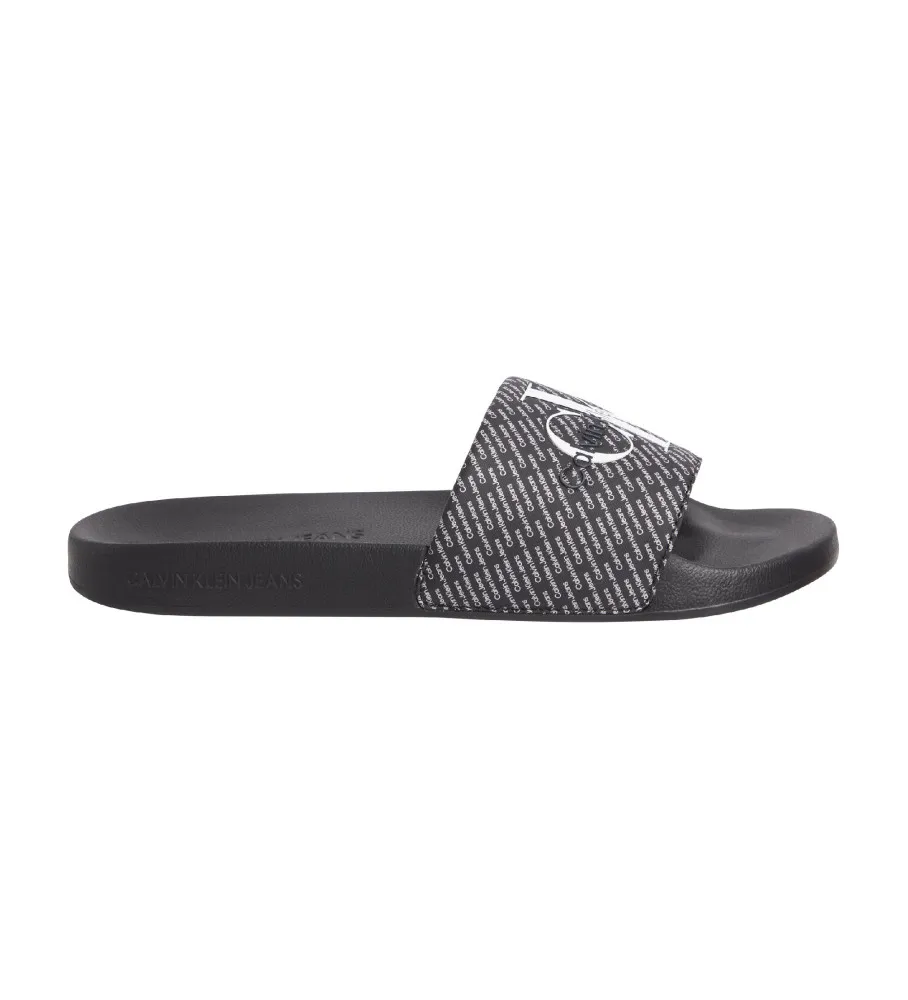 Chanclas Slide Aop negro