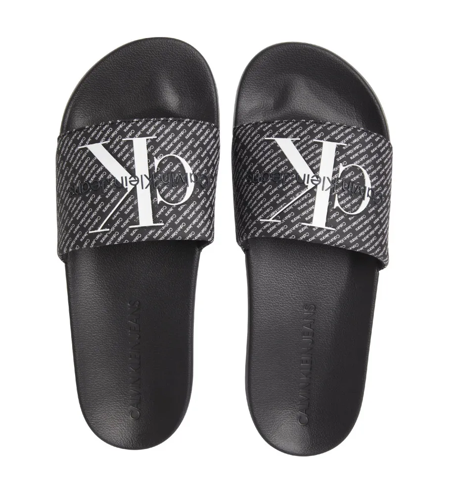 Chanclas Slide Aop negro