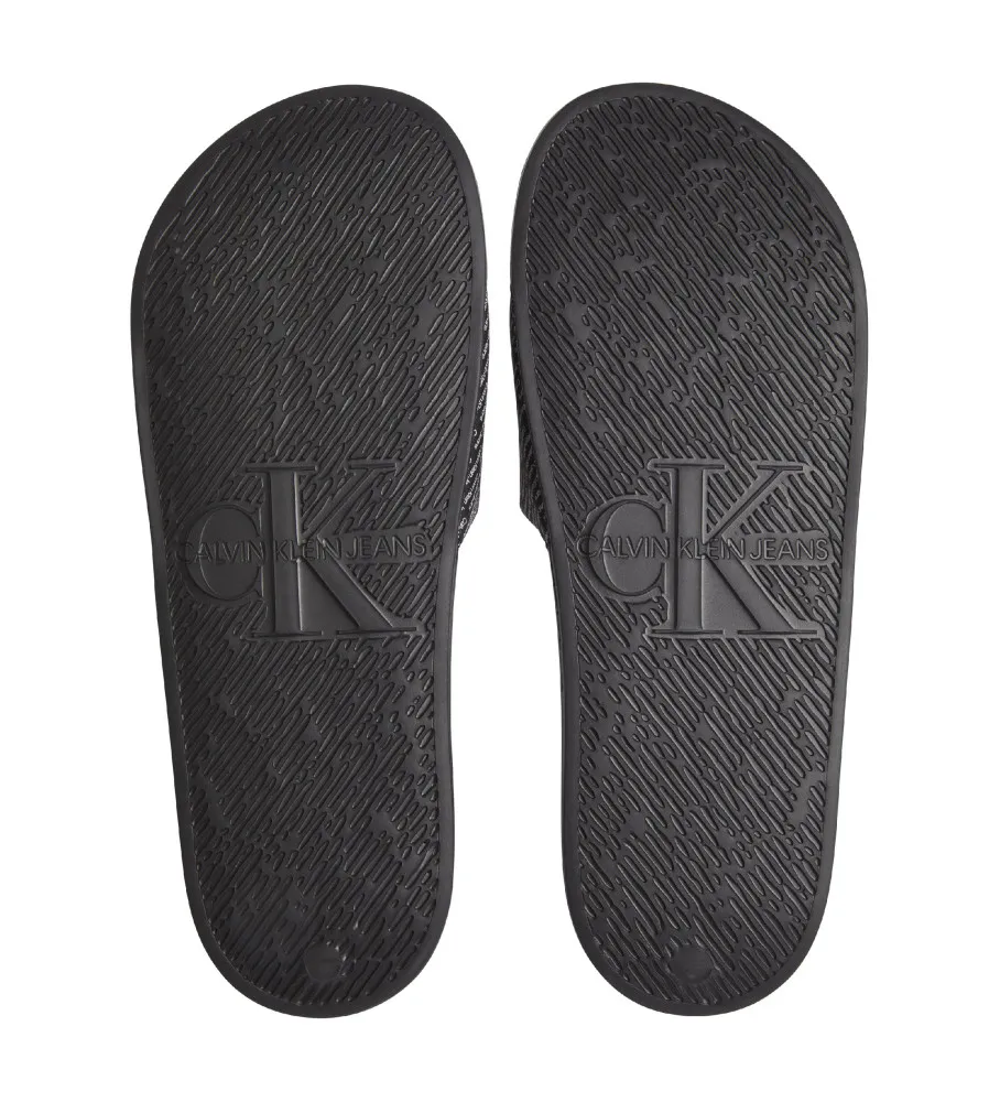 Chanclas Slide Aop negro