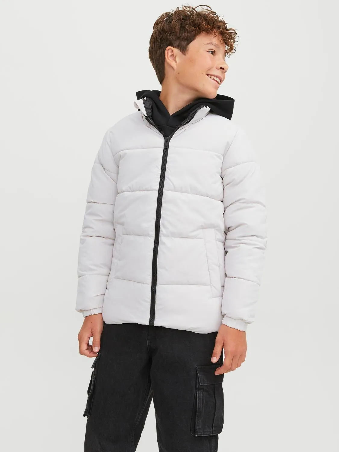 Chaqueta corta acolchada Junior | Blanco | Jack & Jones®